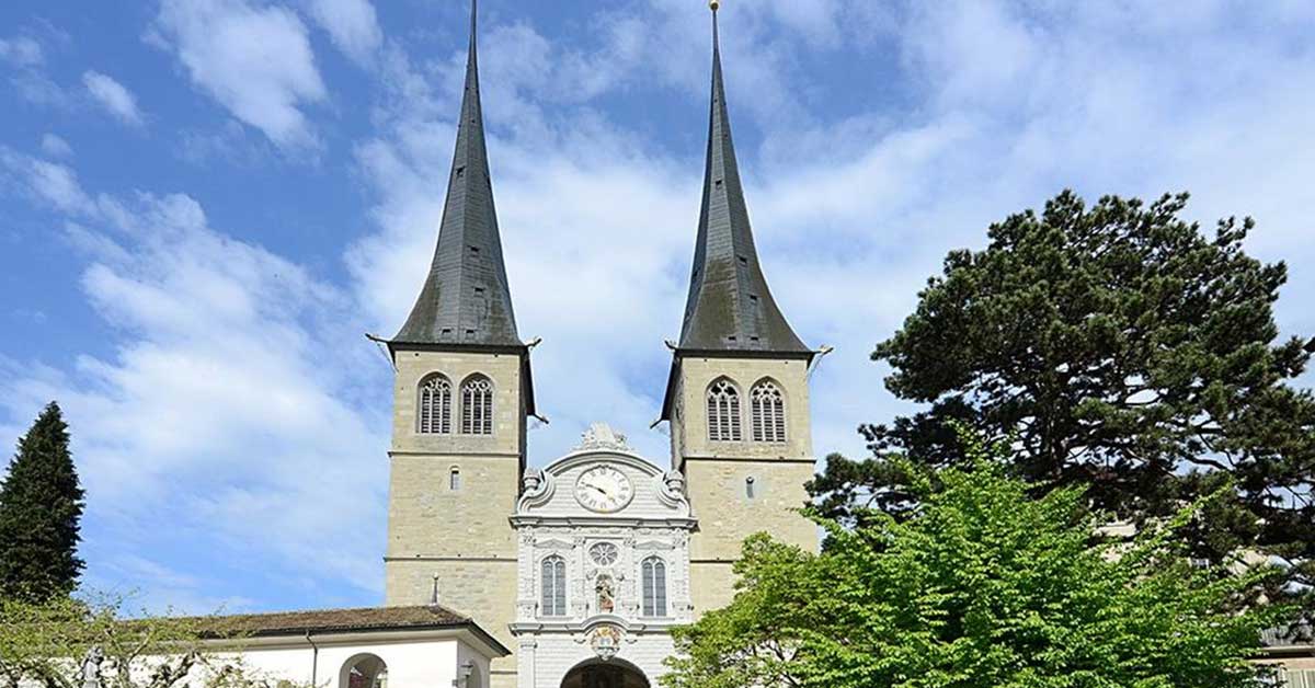 ЦЕРКОВЬ ХОФКИРХЕ (HOFKIRCHE) Люцерн, Швейцария